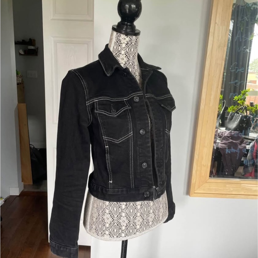 7 For All Mankind Cotton Jean Denim Jacket. XS/Small - Picture 2 of 7